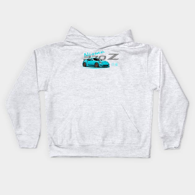 Nissan 370z, JDM Car Kids Hoodie by T-JD